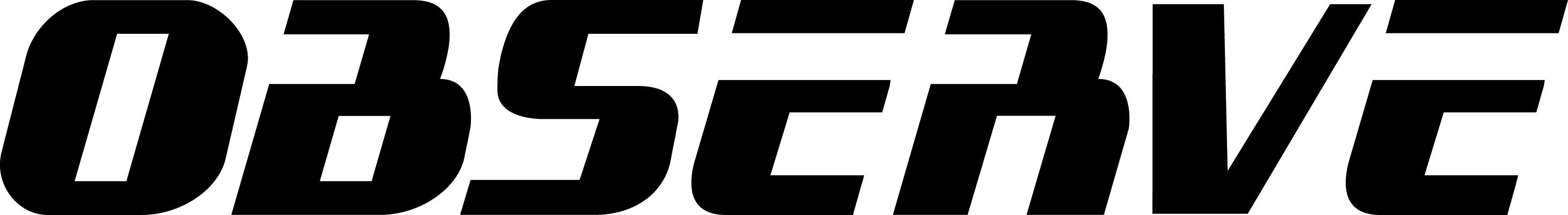 Observe Logo in schwarz